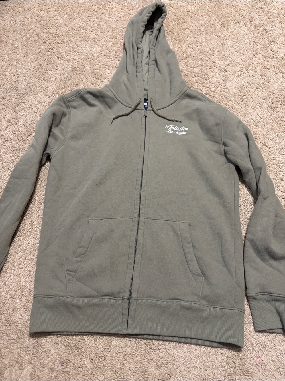 Hollister hoodie Light Green Small